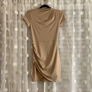 Tan Stretchy Mini Bodycon Dress Worn Once